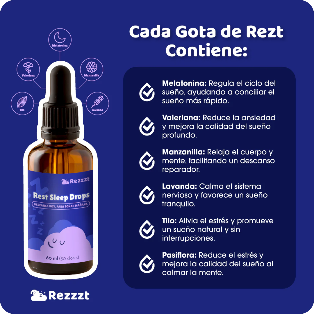 Rezt Sleep Drops™ Goticas para Dormir en 15 Minutos